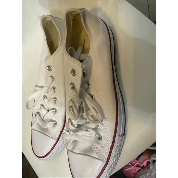 Converse Unisex Chuck Taylor All Star Canvas Sneakers White Size Mens 6 Womens 8 - Picture 8 of 9